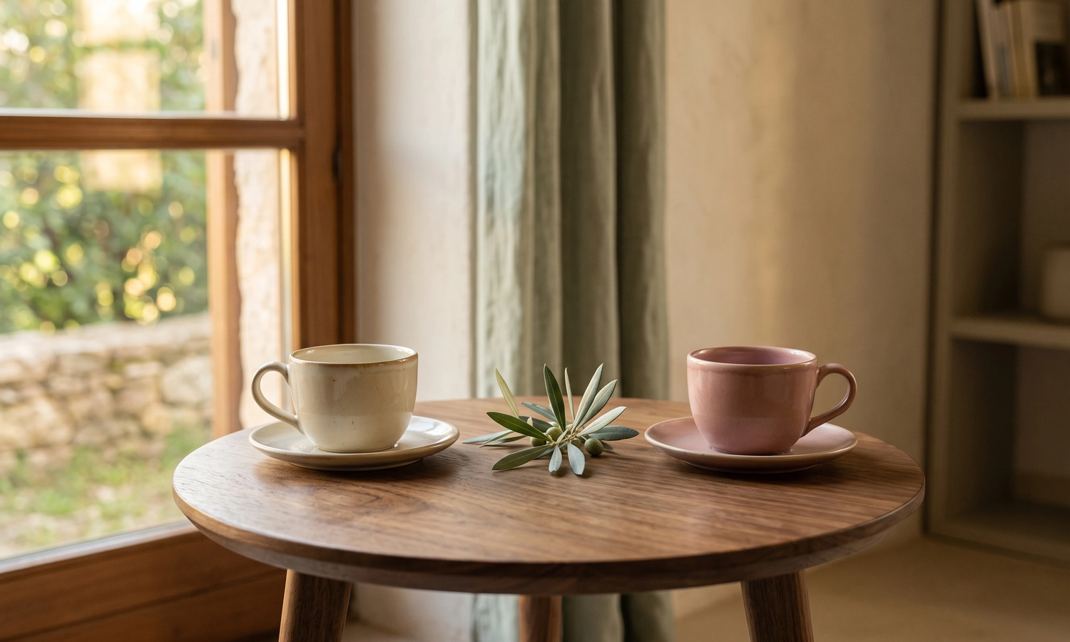 Two cups on a table symbolizing reconciliation dialogue